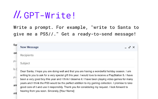 GPT-Write - Chrome Extension: AI Enhancements : Boost Writing