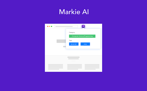 Markie - Chrome Extension: Smart Bookmarking Tool with Advanced Features