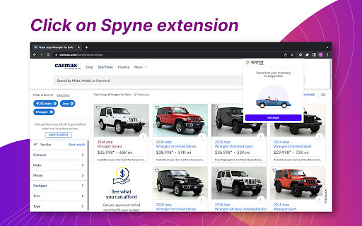 Spyne - Chrome Extension: Automotive Image Editing for Marketplaces