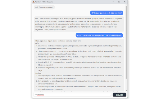 Magazine Luiza's Wilco: AI Assistant for Magalu Shopping: Smart Online Shopping