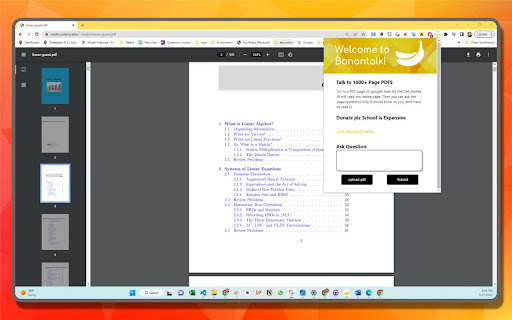 BananaTalk - Chrome Extension: Revolutionize PDF Interactions with AI