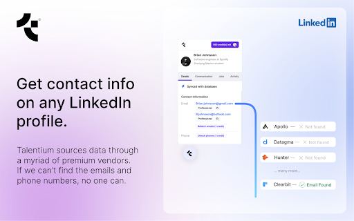 Talentium Connect - Chrome Extension: Effortlessly Link LinkedIn to Talentium