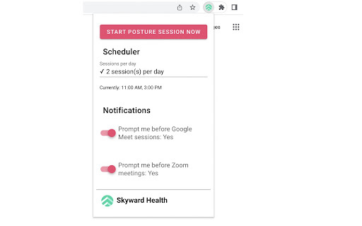 Better Posture - Chrome Extension: AI-Driven Program for Posture Health