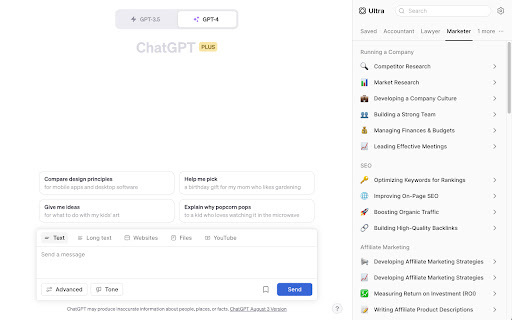 Ultra for ChatGPT: Elevates Interactions