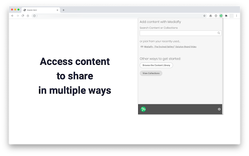 Mediafly - Chrome Extension: Sales Enablement & Content Management Platform