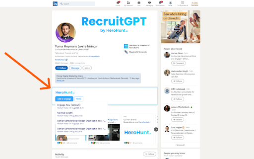 HeroHunt.ai - Chrome Extension: Recruit Easily with Automated Workflows