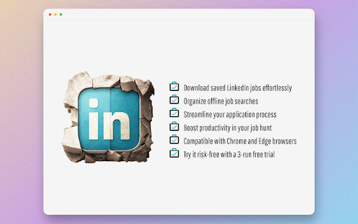 LinkedIn Saved Jobs Extractor: Export LinkedIn Jobs Quickly & Easily