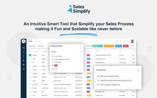 SalesSimplify - Chrome Extension: AI-Powered Sales Automation Platform