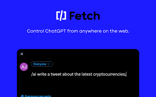 Fetch - Chrome Extension : Enhanced Browsing with AI Responses