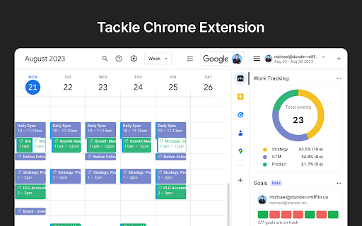 Tackle Chrome Extension: Automated Time-Tracking & Insightful Reports