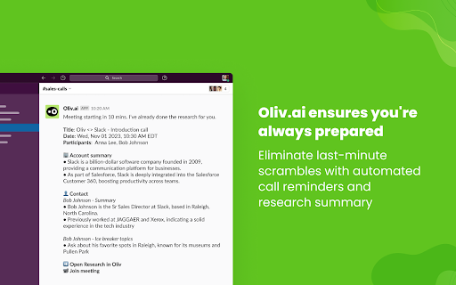 Oliv.ai Chrome Extension: Boost Sales Success with AI Companion Tool