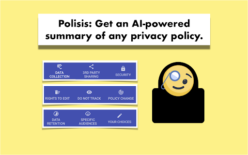 Polisis - Chrome Extension: Deep Learning for Privacy Policy Analysis