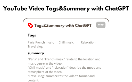 YouTube Tags Viewer: View, Recommend & Summarize Video Tags Easily