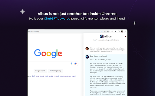 Albus - Chrome Extension: Boost Productivity with AI-Powered Personal Assistant