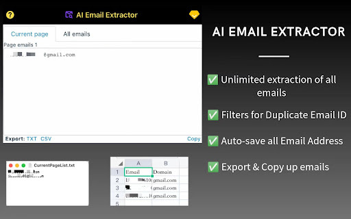 AI Email Extractor - Chrome Extension : Auto Email Extraction