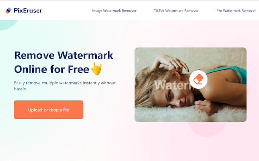 PixEraser - Chrome Extension: AI-Powered Watermark Remover for Images