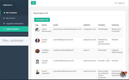 GetEmail.io - Chrome Extension: Find Professional Emails Instantly : Key Features