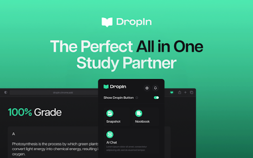 DropIn - Chrome Extension: Ultimate Study Partner : Key Features