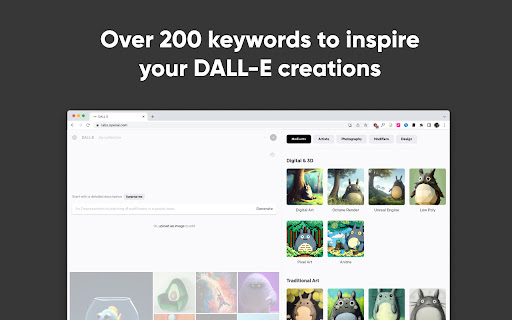 Dall-E 2 Extension: Chrome Tool to Create Art Effortlessly with AI