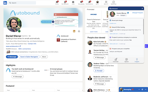 Autobound - Chrome Extension : AI Email Assistant for Personalized Emails