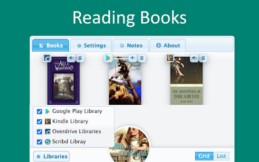 TTS Ebook Reader - Chrome Extension: Listen to Ebooks with Audio Easily