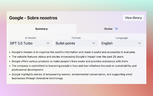 Article Summarizer - Chrome Extension : Concise Summaries