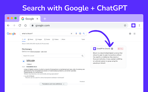 ChitChat - Chrome Extension : AI-enhanced search for smarter browsing