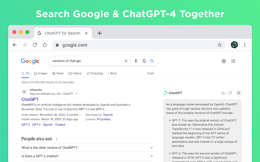 ChatGPT Chrome Extension : Easily Access and Use ChatGPT's AI Capabilities