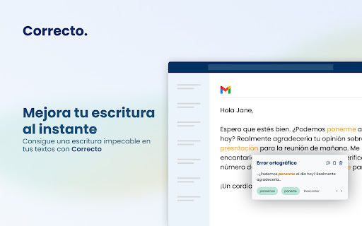 Correcto - Chrome Extension: Spanish AI Writing Tool