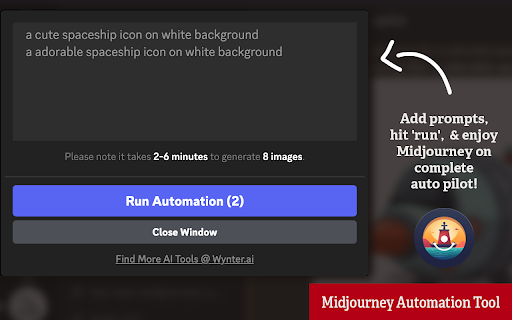 Midjourney AutoPilot: Chrome Extension - Bulk Image Generation with Delays