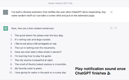 ChatGPT Notifier: Chrome Extension for Response Alerts to Stay Focused