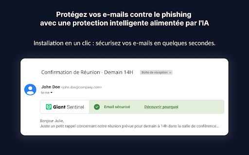 Giant Sentinel - Chrome Extension: AI-Powered Email Security & Protection