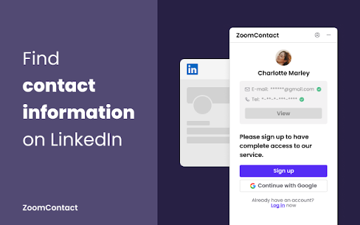 ZoomContact: AI Chrome Extension for LinkedIn Leads Generation Tool