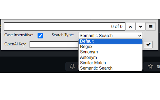 CtrlF-GPT: Chrome Extension with Semantic & Regex Search Capabilities