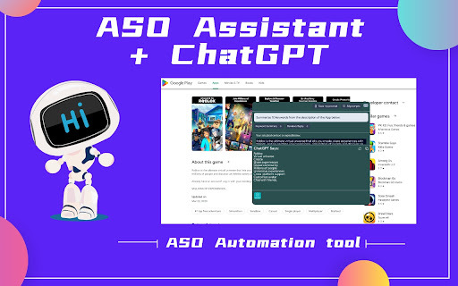 ChatGPT ASO Chrome Extension: AI-Powered App Ranking Tool