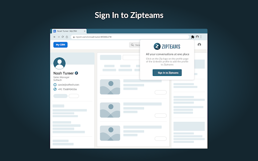 Zipteams Chrome Extension: AI Insights Platform for Sales Teams