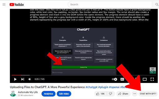 YouTubeGPT Plugin: Enhance YouTube with AI Chat Assistance