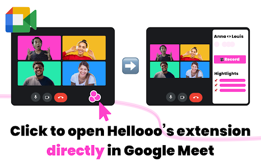 Hellooo for Chrome: Record, Transcribe, Share User Insights