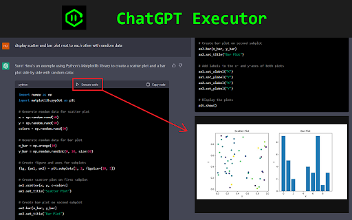 RunGPT - Chrome Extension: Execute Code Instantly in Chat, Real-Time Debugging