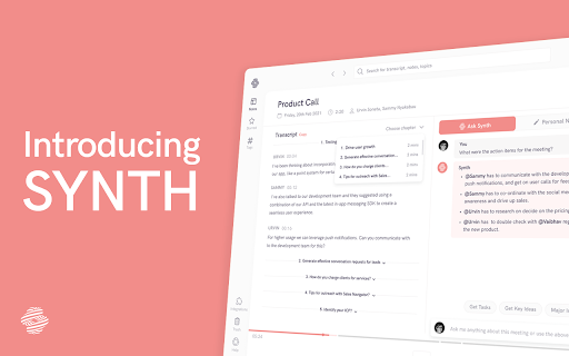 Synth - AI Meeting Assistant & CRM Integration: Boost Productivity
