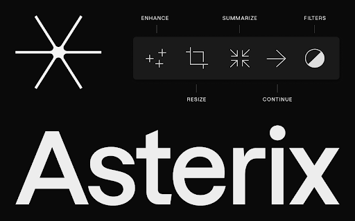 Asterix - Chrome Extension: AI Writing Partner for Content : Creative & Effective Content