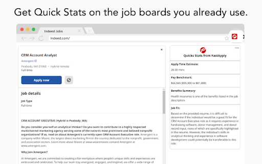 FastApply - Chrome Extension : AI Job Search Assistant