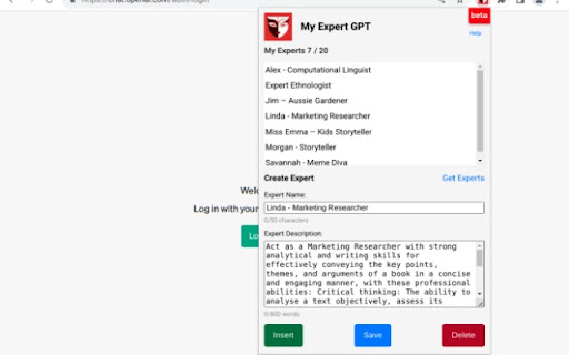 My Expert GPT - Chrome Extension: Quick Insights from Experts : Get Virtual Experts