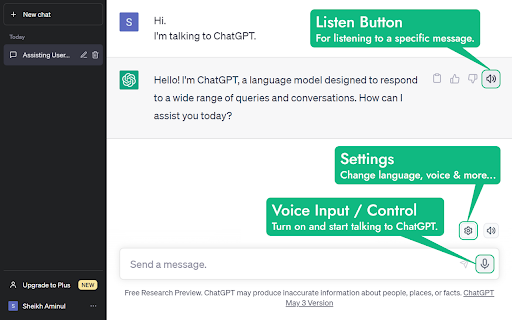 ChatGPT Voice Extension: Voice Control & Multilanguage Support for Chrome