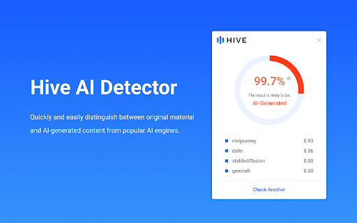 Hive AI Detector: Free Chrome Extension for AI-Generated Content Detection