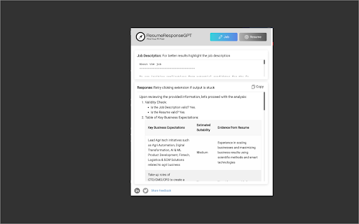 ResumeResponseGPT: AI-Powered Resume & Job Matching Chrome Extension