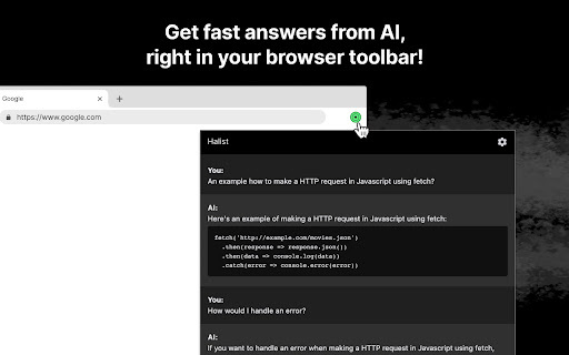 Halist AI - Chrome Extension: Quick Answers & Writing Support Tool