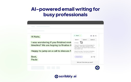 Scribbly: AI-Powered Chrome Extension for Efficient Email Writing