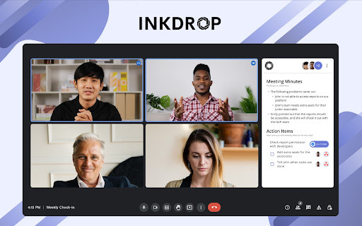 Inkdrop - Chrome Extension: AI Automation for Boosting Meeting Productivity