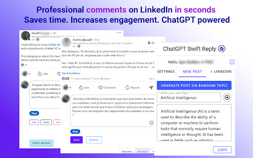 Swift Reply - Chrome Extension: AI-Powered LinkedIn Response Enhancer